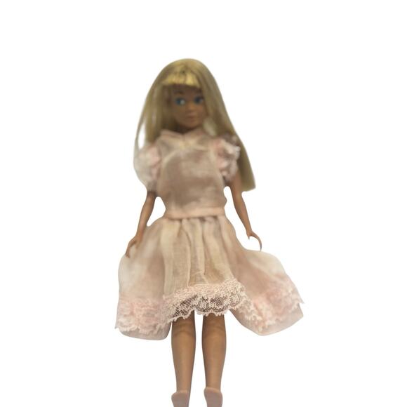 VTG Barbie 1963 Blonde Skipper Little Sister Doll Mattel Japan Handmade Clothes - Picture 2 of 8